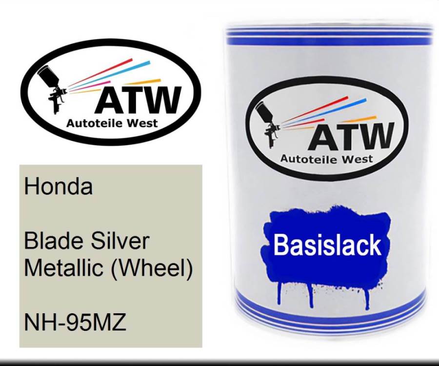 Honda, Blade Silver Metallic (Wheel), NH-95MZ: 500ml Lackdose, von ATW Autoteile West.